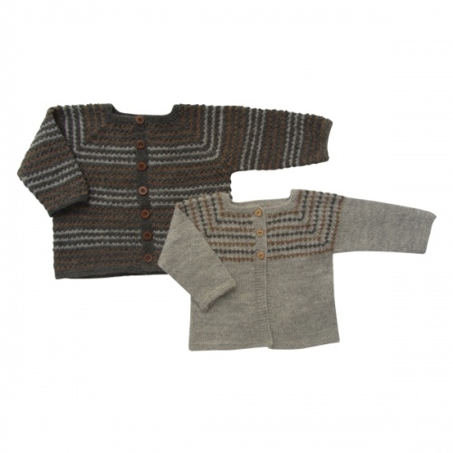 Isager baby cardigan knitting pattern October